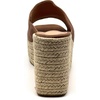 image:imageTOP Moda Women Open Toe High Wedge Jute Espadrille Slip on Slide SandalsTan Nub
