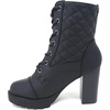 image:imageTOP Moda Womens Lace Up Chunkly Heel Ankle BootsMblack
