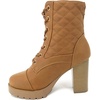 image:imageTOP Moda Womens Lace Up Chunkly Heel Ankle BootsMtan