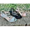 image:imageWomens Open Toe Formal Rhinestone Heel Sandal Ankle StrapSilver Glitter