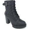 image:imageTOP Moda Womens Lace Up Chunkly Heel Ankle BootsMblack