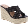 image:imageTOP Moda Womens Wedge Platform Sandals Espadrilles Slip On Summer Slide SandalsBlack Pu