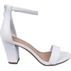 image:imageTOP MODA Hannah1 Ankle Strap Dressy High Heel Sandal Nonslip Sole For Wedding Party Prom Evening Wear or Any Occasion Sleek Style Block Heel SandalsWhite 1