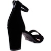 image:imageTRENDSup Women Stylish Heels Ankle Straps and Zipper Closure Open Toes Sandals With Medium Block HeelsBlack