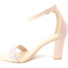 image:imageOver the Toe Strap Ankle Wrap Strap Heel Open Toe Medium Heel NUDE17 85