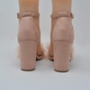image:imageTOP Moda K 30 Womens Feather Fur Chunky Heel Sandals Nubuck Blush 8